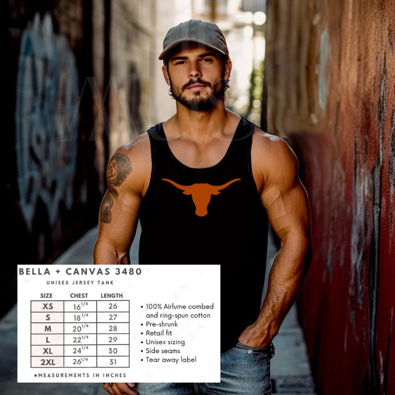 Longhorn Men's Tank – Show Your Team Spirit in Comfort!