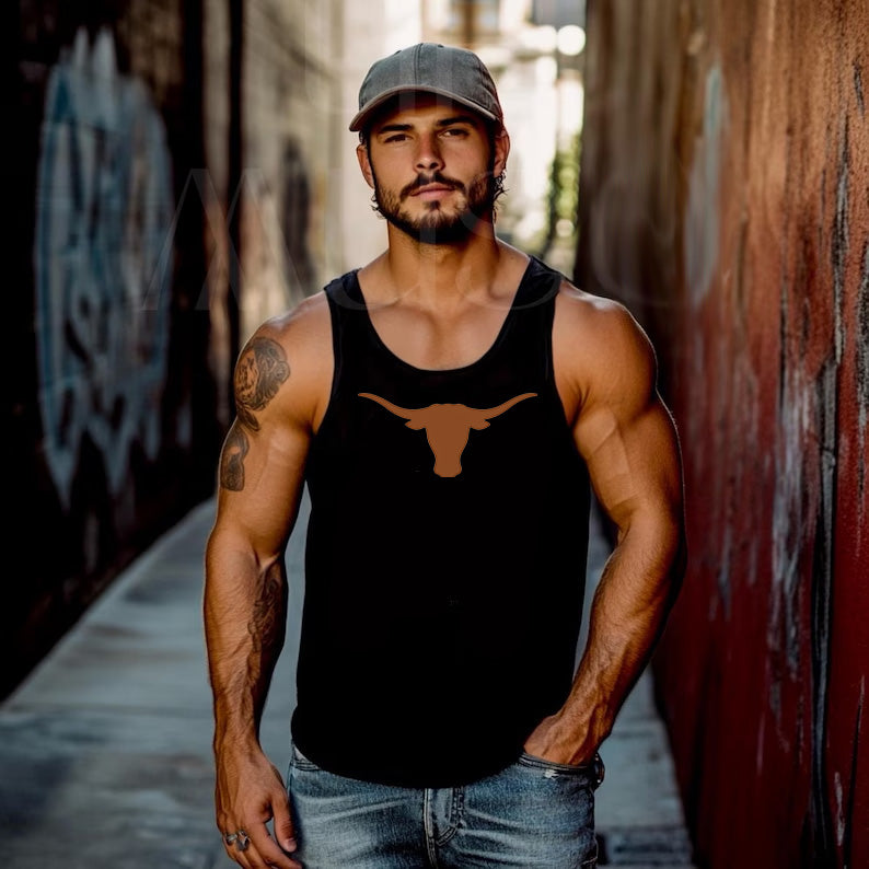 Longhorn Men's Tank – Show Your Team Spirit in Comfort!