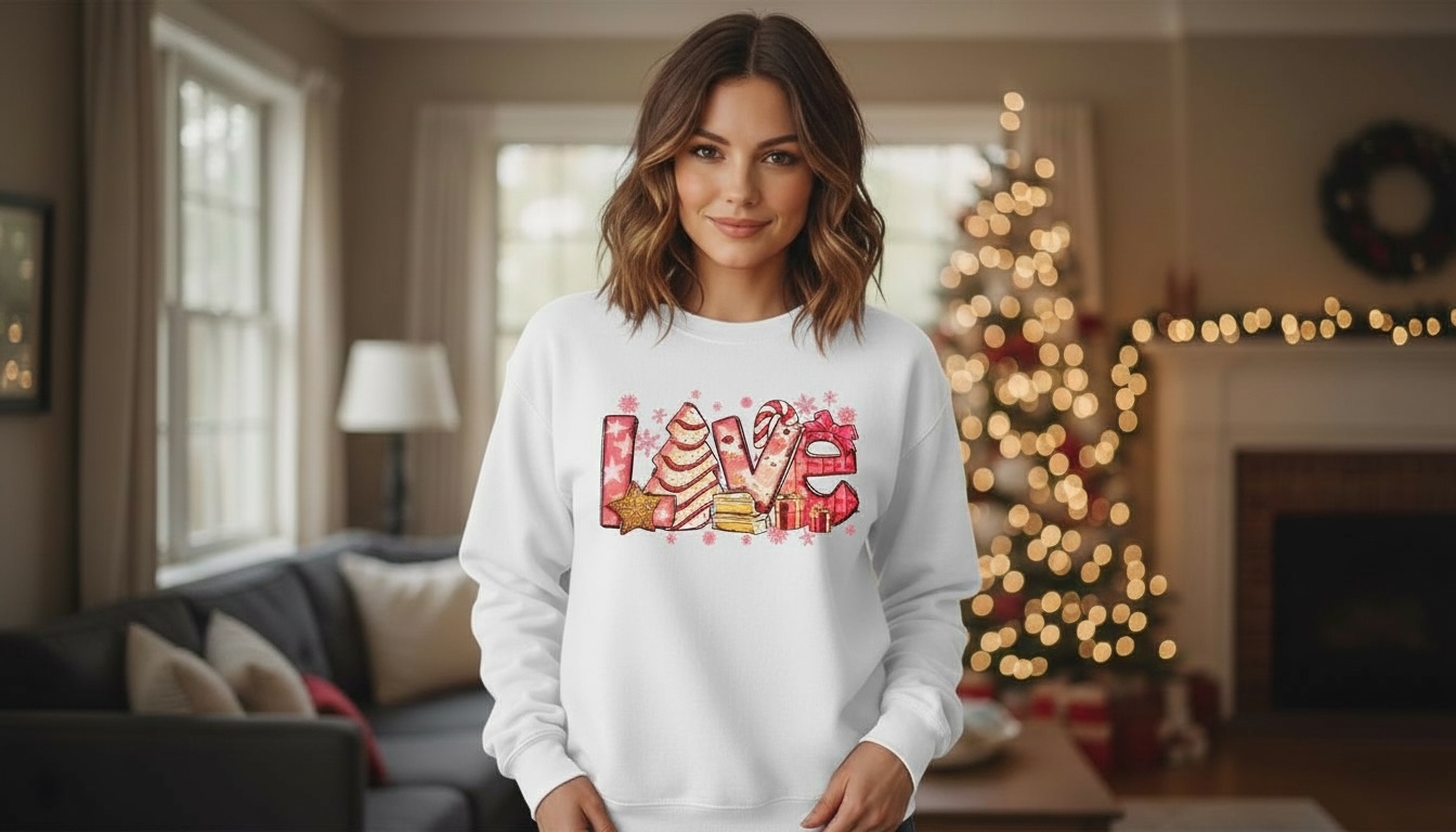 LOVE Christmas Icons Crewneck