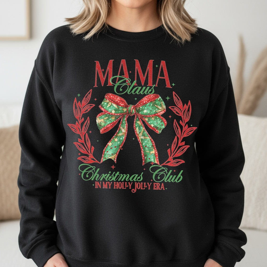 Mama Claus Christmas Club Crewneck