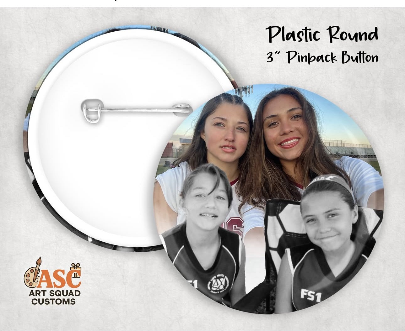 Custom Pinback Buttons – 3"